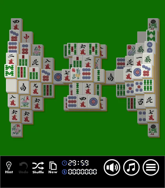pantalla de juego de 'Mahjong Solitaire2'