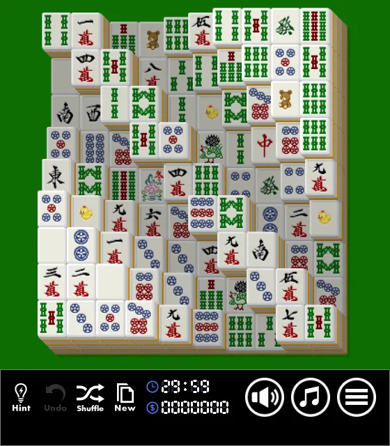 'Mahjong Solitaire4' gameplay screen