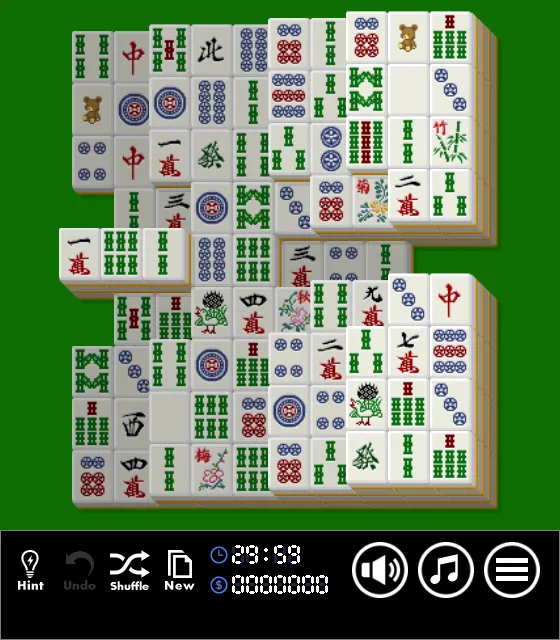 pantalla de juego de 'Mahjong Solitaire6'