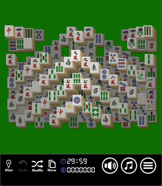 「麻雀パズル9」のゲームプレイ画面