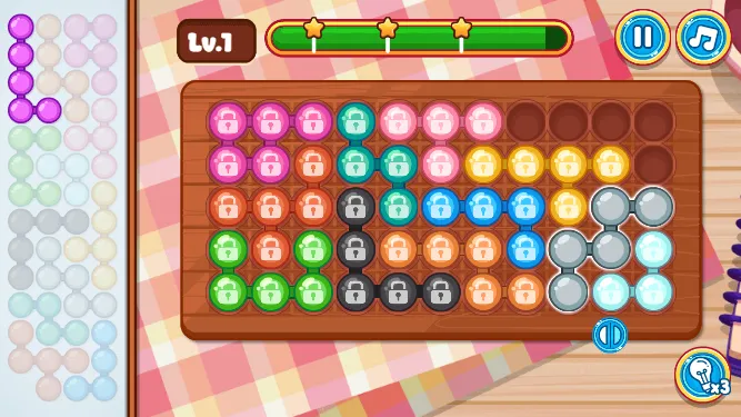 layar permainan 'Fun IQ Puzzle'