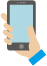 スマホを持つ手